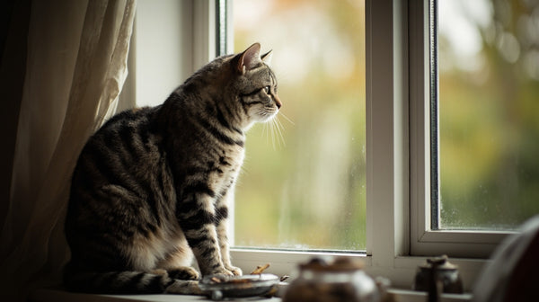Hero image for stressed cat indoor multi cat moves uk guide on Gold Tree Organics