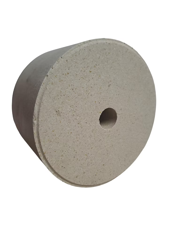 Gold Tree Organics sugar free joint support lick beige cylindrical livestock mineral block with central hole