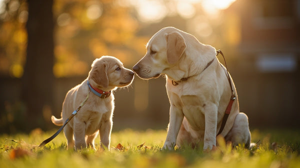 Hero image for puppy socialisation first 16 weeks uk checklist on Gold Tree Organics