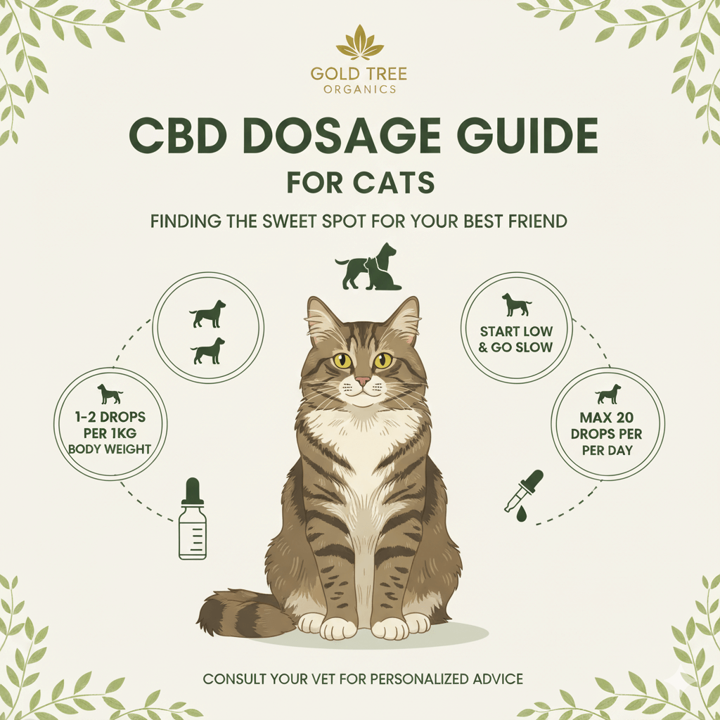 CBD dosage guide for cats with advice on THC free cat CBD drops for optimal usage